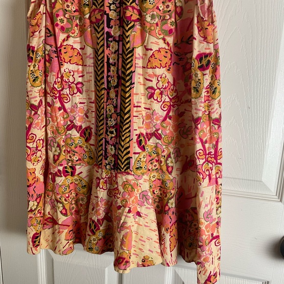 Free People Summer in Tulum Linen Blend Floral Tunic Top - Size Medium - Picture 4 of 11